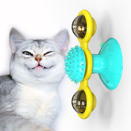 Interactive Windmill Cat Toy