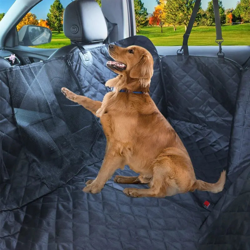 Double Zipper Pet Car Seat Pad