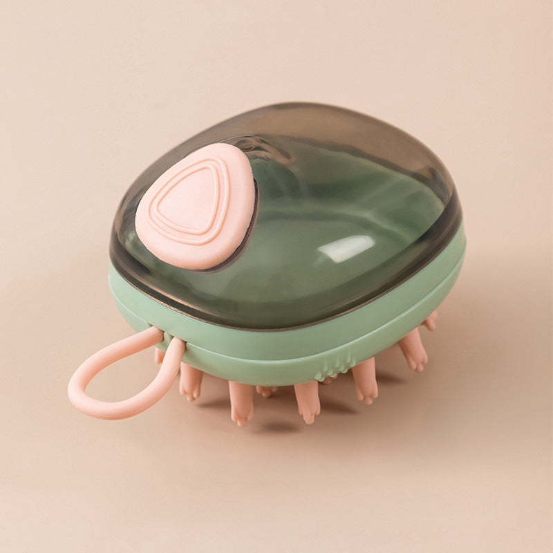 New 2 In 1 soft silicon pet bath brush