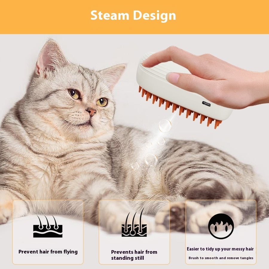 Rechargeable Pets Steam Brush